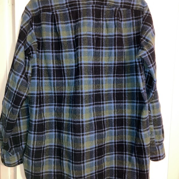 Vintage PENDLETON Shacket Jacket Shirt 100% Virgin Wool Men’s Sz 17 M/L - Picture 3 of 3